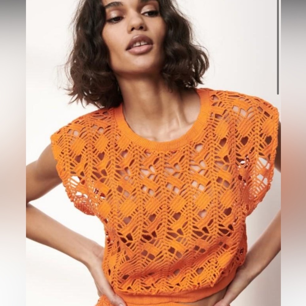 NWT, Zara two piece crochet set